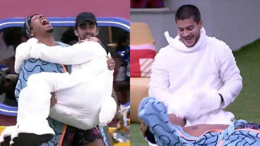 BBB22: Arthur Aguiar volta vestido de Coelhinho da Páscoa (Foto: Reprodução/Montagem) BBB22: Arthur Aguiar volta vestido de Coelhinho da Páscoa (Foto: Reprodução/Montagem)