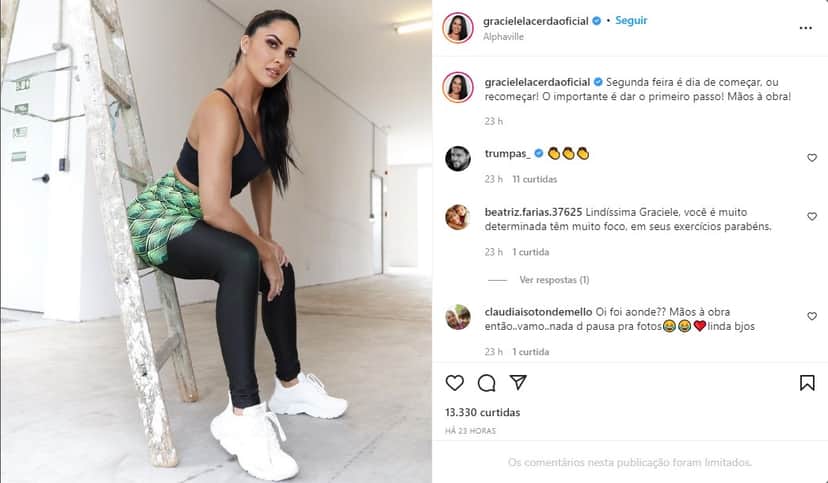 Foto de Graciele Lacerda - Foto: Reprodução Foto de Graciele Lacerda - Foto: Reprodução