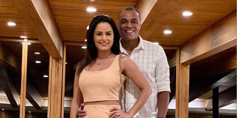 Denílson ao lado de Luciele (Foto: Divulgação) Denílson ao lado de Luciele (Foto: Divulgação)