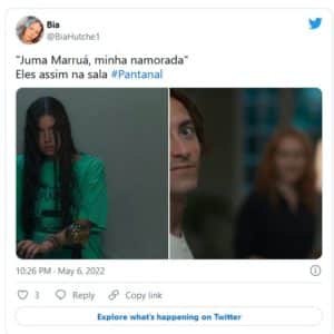 Capítulo icônico de "Pantanal", repercutiram na web e deixou o Ibope nas alturas (Foto: Reprodução / Twitter)