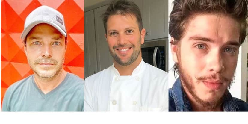 Erik Marmo, Gustavo Leão e Pedro Malta como estão atualmente (Foto Montagem TV Foco) Erik Marmo, Gustavo Leão e Pedro Malta como estão atualmente (Foto Montagem TV Foco)