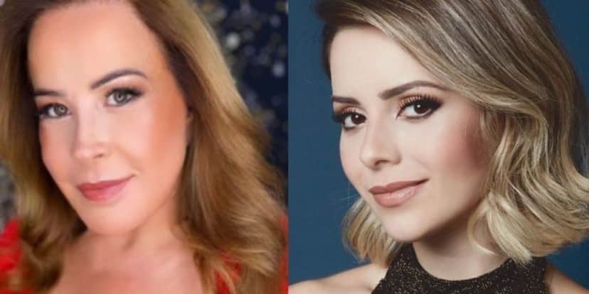 Comparação de Zilu Godoy com semelhança a Sandy