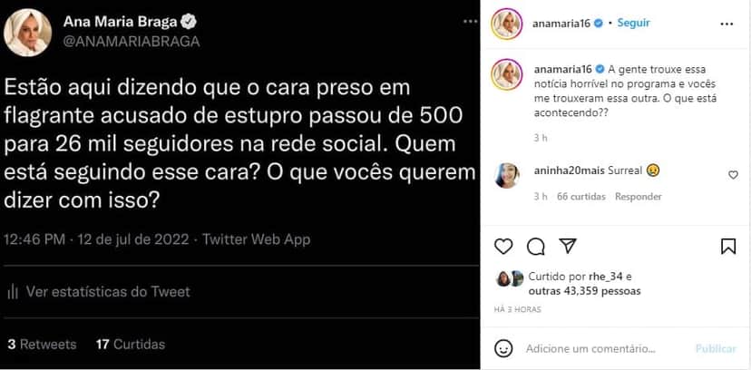 Ana Maria Braga expõe atitude e detona sem dó - Foto: Reprodução