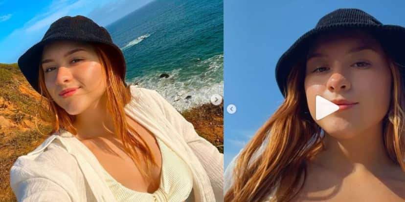Aos 18 anos, filha de Gugu Liberato posta foto icônica com biquíni branco Aos 18 anos, filha de Gugu Liberato posta foto icônica com biquíni branco
