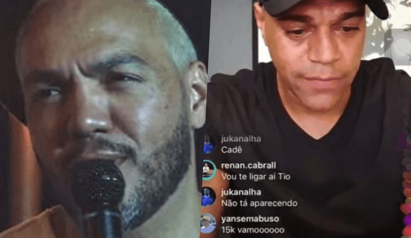 o apresentador invadiu a live do Belo afim de cobrar a dívida e deu o que falar (Foto Reprodução/Internet) o apresentador invadiu a live do Belo afim de cobrar a dívida e deu o que falar (Foto Reprodução/Internet)