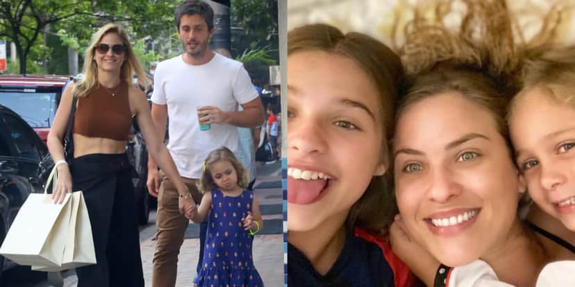 Luiza Valdetaro ao lado do namorado e das filhas - Foto Reprodução Luiza Valdetaro ao lado do namorado e das filhas - Foto Reprodução