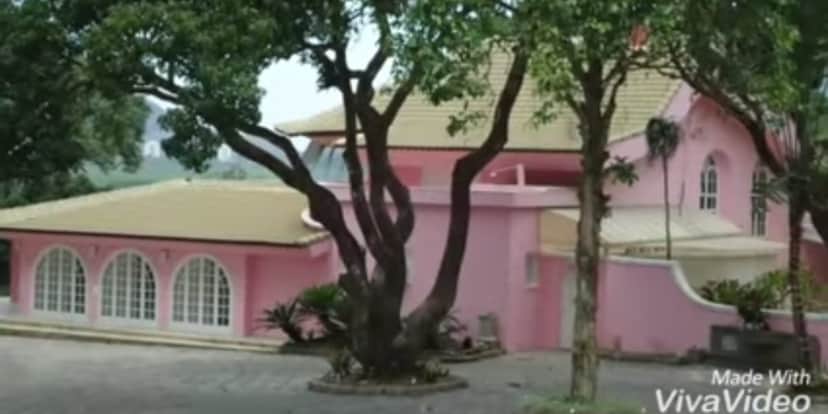 Toda rosa, a antiga casa da rainha dos baixinhos é aberta para visitação (Reprodução: Youtube) Toda rosa, a antiga casa da rainha dos baixinhos é aberta para visitação (Reprodução: Youtube)