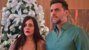 Guida (Alessandra Negrini) e Moretti (Rodrigo Lombardi) em cena de Travessia (Foto: Reprodução / Globo) Guida (Alessandra Negrini) e Moretti (Rodrigo Lombardi) em cena de Travessia (Foto: Reprodução / Globo)
