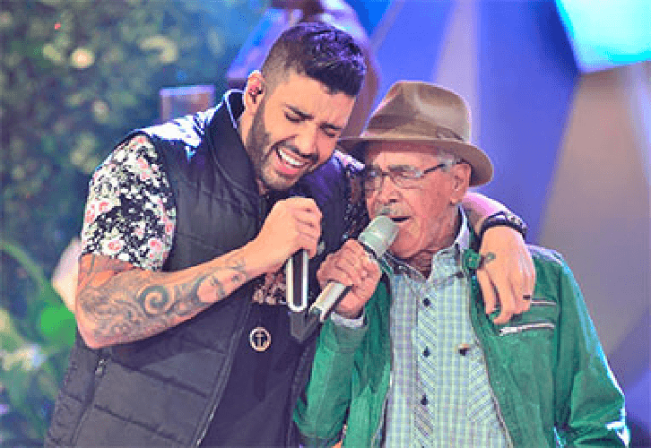 Gusttavo Lima ao lado do pai (Foto: Divulgação)
