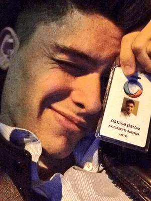 Moyses na época em que trabalhava na Record (Foto: Divulgação) Moyses na época em que trabalhava na Record (Foto: Divulgação)