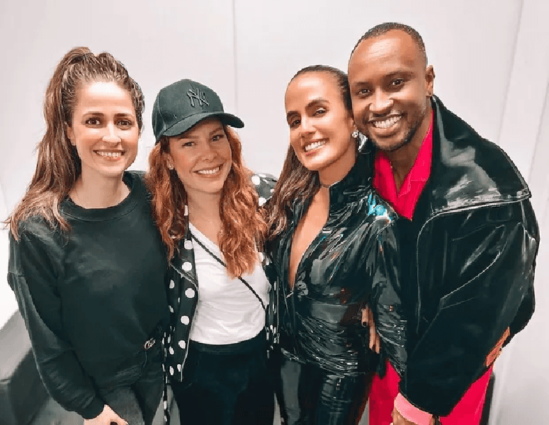 Eduarda Porto, Fernanda Souza, Carol Peixinho e Thiaguinho (Foto: Divulgaçã)