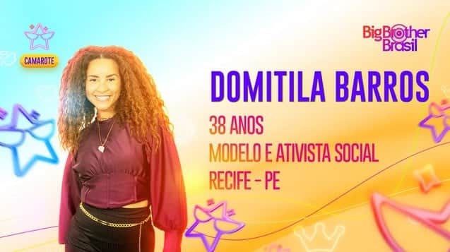 Ativista e Miss Alemanha, Domitila é uma das famosas do reality (Foto: Reprodução / Gshow) Ativista e Miss Alemanha, Domitila é uma das famosas do reality (Foto: Reprodução / Gshow)
