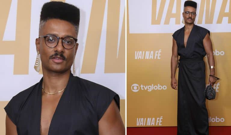 Orlando em um evento sobre a novela Vai na Fé, onde interpretará Antony Verão (Foto: Reprodução / TV Globo) Orlando em um evento sobre a novela Vai na Fé, onde interpretará Antony Verão (Foto: Reprodução / TV Globo)