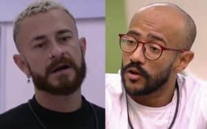 BBB23 - Fred joga objeto em Ricardo, e brother é acusado de agressão (Foto: Reprodução / Globoplay) BBB23 - Fred joga objeto em Ricardo, e brother é acusado de agressão (Foto: Reprodução / Globoplay)