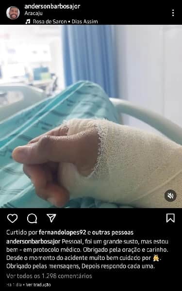 Publicação de Anderson Barbosa, repórter da Globo (Foto: Divulgação/ Instagram) Publicação de Anderson Barbosa, repórter da Globo (Foto: Divulgação/ Instagram)