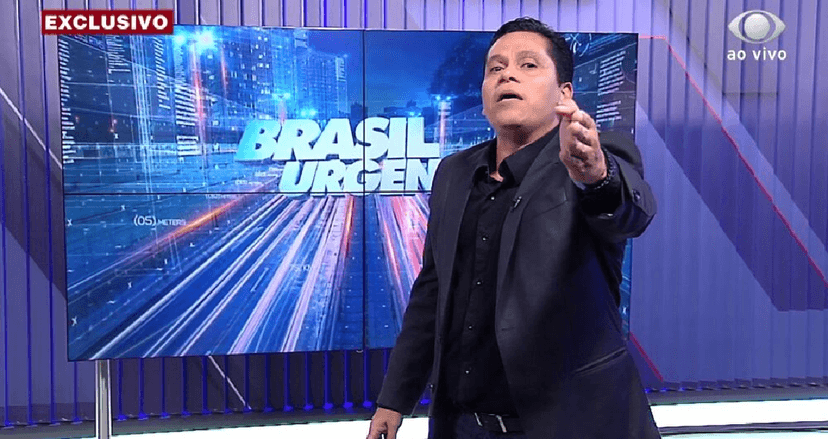 Uziel Bueno, âncora do ‘Brasil Urgente’, na Band (Foto: Reprodução/ Band)