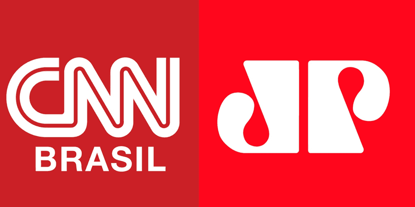 CNN Brasil dá rasteira na Jovem Pan (Foto: Reprodução/Montagem)