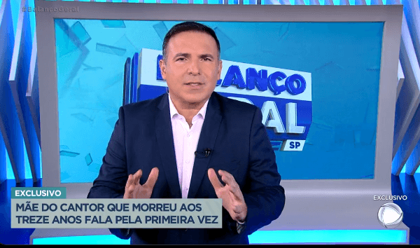 Gottino se emociona com o caso de Arthur Singer no "Balanço Geral" (Foto Reprodução/Internet) Gottino se emociona com o caso de Arthur Singer no "Balanço Geral" (Foto Reprodução/Internet)