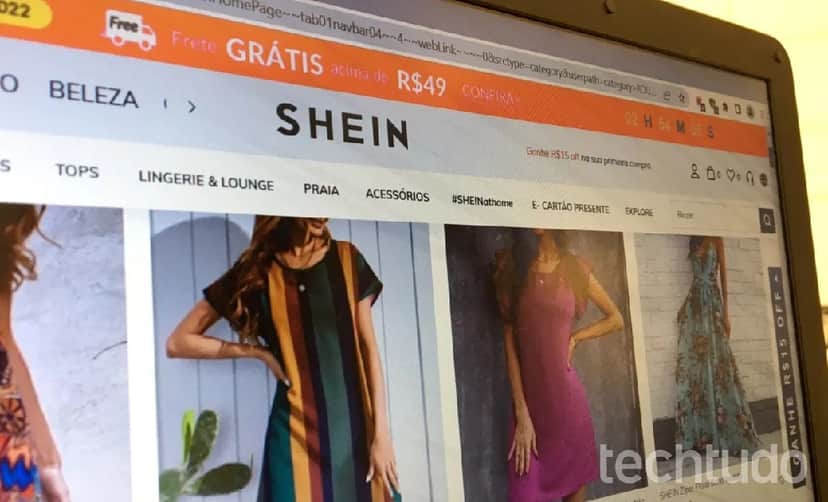 Site da Shein (Foto: Reprodução/ Internet) Site da Shein (Foto: Reprodução/ Internet)