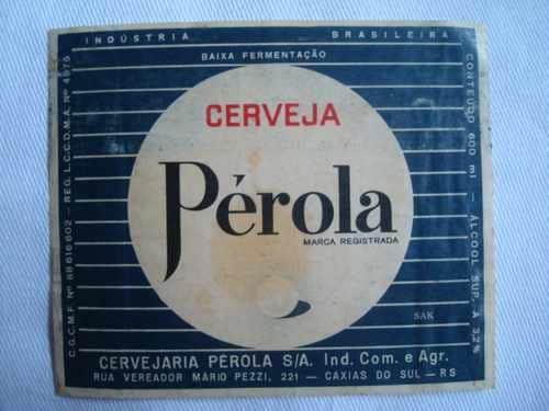Cerveja Pérola - Foto Reprodução Internet Cerveja Pérola - Foto Reprodução Internet