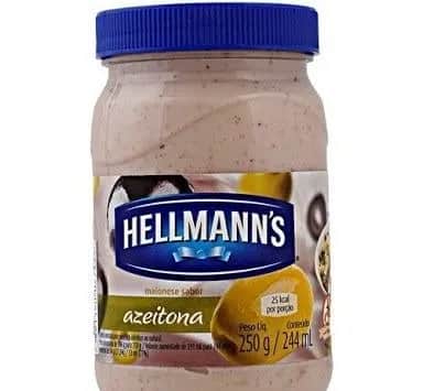 Hellmann's de azeitona (Foto Reprodução/Mundo das Marcas) Hellmann's de azeitona (Foto Reprodução/Mundo das Marcas)