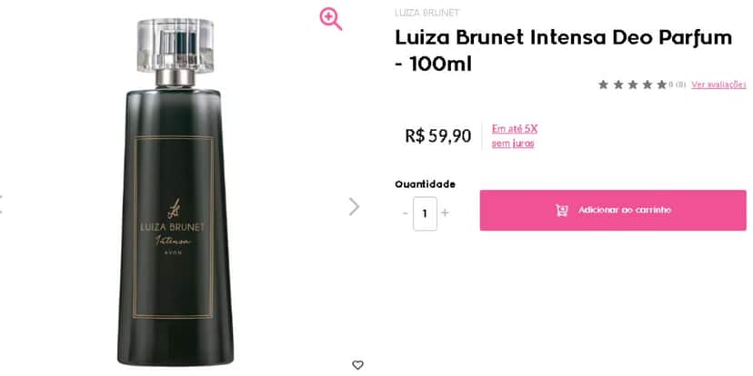 Perfume Luiza Brunet (Avon) Perfume Luiza Brunet (Avon)