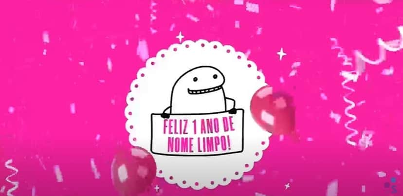 Serasa resolveu presentear aqueles que completaram 1 ano com o nome limpo (Reprodução: Youtube) Serasa resolveu presentear aqueles que completaram 1 ano com o nome limpo (Reprodução: Youtube)