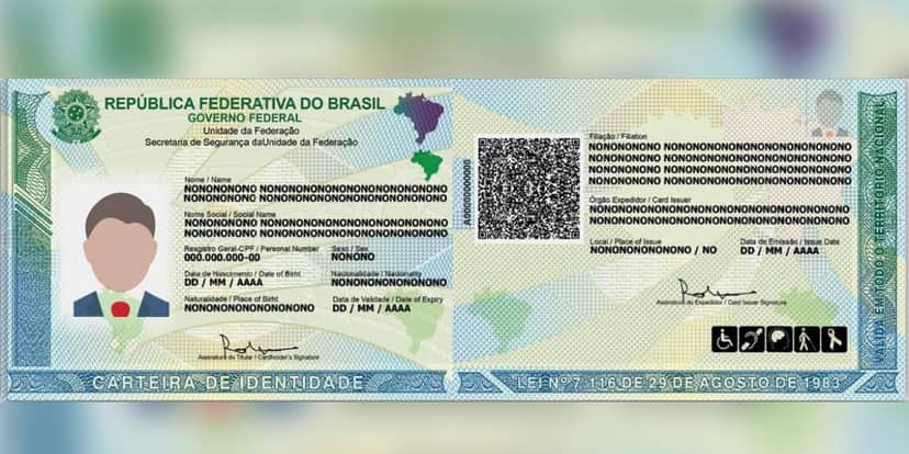 Nova Carteira de Identidade Nacional (Foto: Divulgação/Governo Federal) Nova Carteira de Identidade Nacional (Foto: Divulgação/Governo Federal)