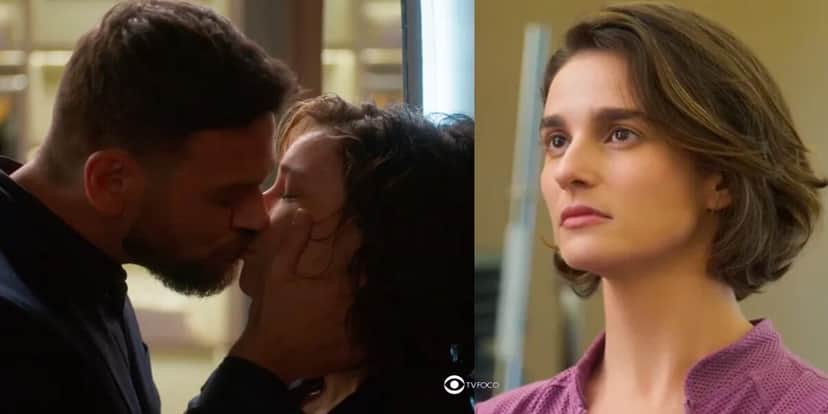 Theo, Clara e Helena em cenas de Vai na Fé (Foto: Reprodução / Globo / Montagem TV Foco) Theo, Clara e Helena em cenas de Vai na Fé (Foto: Reprodução / Globo / Montagem TV Foco)