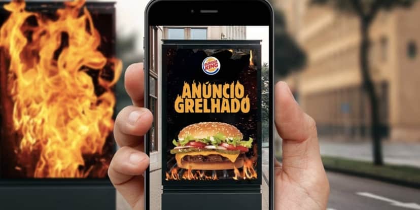 Campanha "Anúncio Grelhado" (Foto: Divulgação/BK) Campanha "Anúncio Grelhado" (Foto: Divulgação/BK)