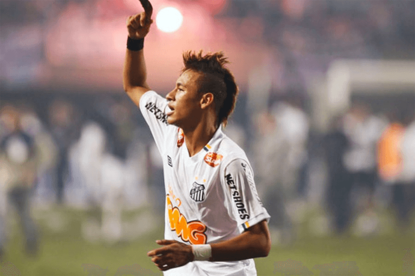 Neymar comemorando o título da Libertadores (Foto: Reprodução/ Internet) Neymar comemorando o título da Libertadores (Foto: Reprodução/ Internet)
