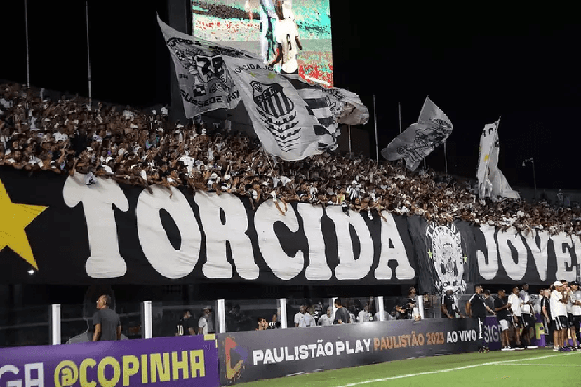 Torcida do Santos na Vila Belmiro (Foto: Reprodução/ Internet) Torcida do Santos na Vila Belmiro (Foto: Reprodução/ Internet)