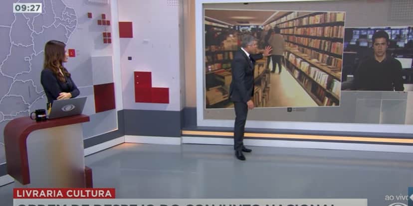 Joel Datena fala sobre a ordem de despejo da Livraria Cultura (Reprodução: Band) Joel Datena fala sobre a ordem de despejo da Livraria Cultura (Reprodução: Band)