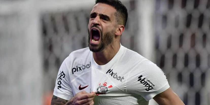 Renato Augusto comemorando gol, com a camisa do Corinthians - (Foto: Internet) Renato Augusto comemorando gol, com a camisa do Corinthians - (Foto: Internet)