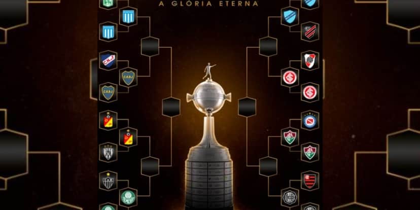 Chaveamento das quartas de final da Libertadores (Reprodução: Internet) Chaveamento das quartas de final da Libertadores (Reprodução: Internet)