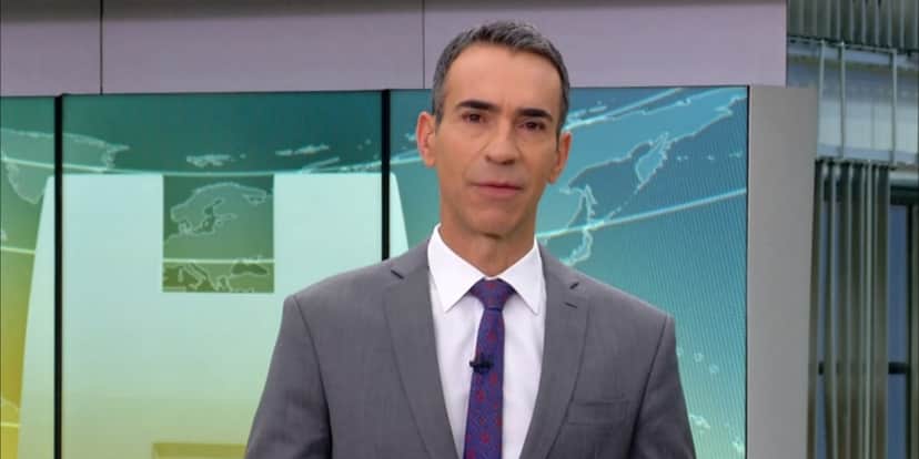 Cesar Tralli no "Jornal Hoje" (Foto: Reprodução/TV Globo) Cesar Tralli no "Jornal Hoje" (Foto: Reprodução/TV Globo)