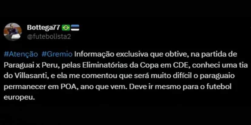 Abilio Henrique Bottega em suas redes sociais (Reprodução: Twitter) Abilio Henrique Bottega em suas redes sociais (Reprodução: Twitter)