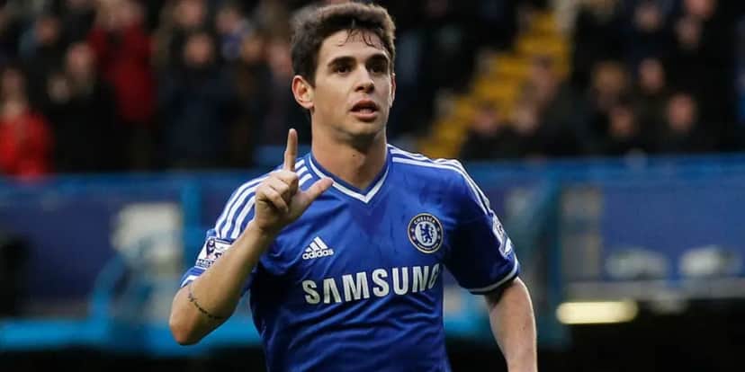 Oscar quando atuava no Chelsea da Inglaterra - (Foto: Internet) Oscar quando atuava no Chelsea da Inglaterra - (Foto: Internet)