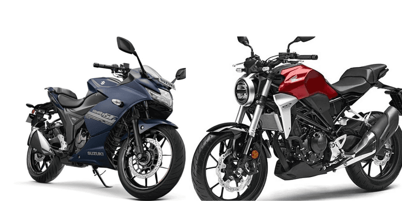 Gixxer 250 e Honda CB 300R (Foto: Internet)