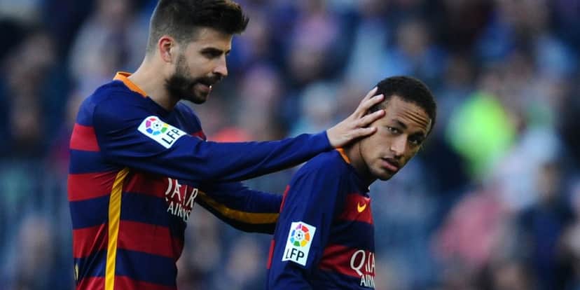 Pique e Neyma na época de Barcelona - (Foto: Internet)