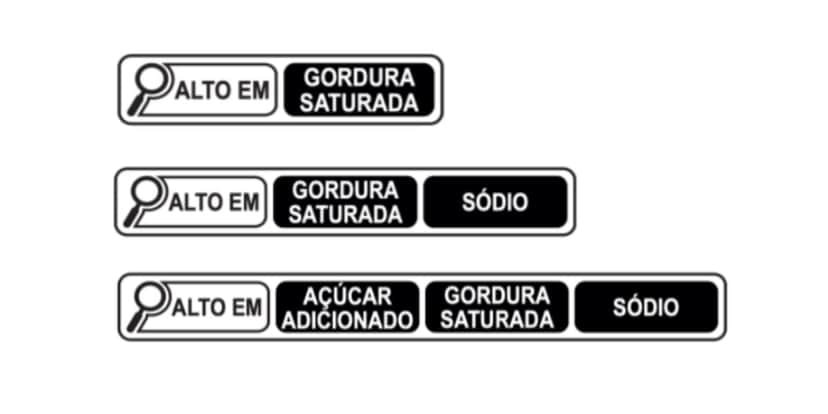 Avisos em rótulos de embalagens (Foto: Reprodução/Anvisa) Avisos em rótulos de embalagens (Foto: Reprodução/Anvisa)