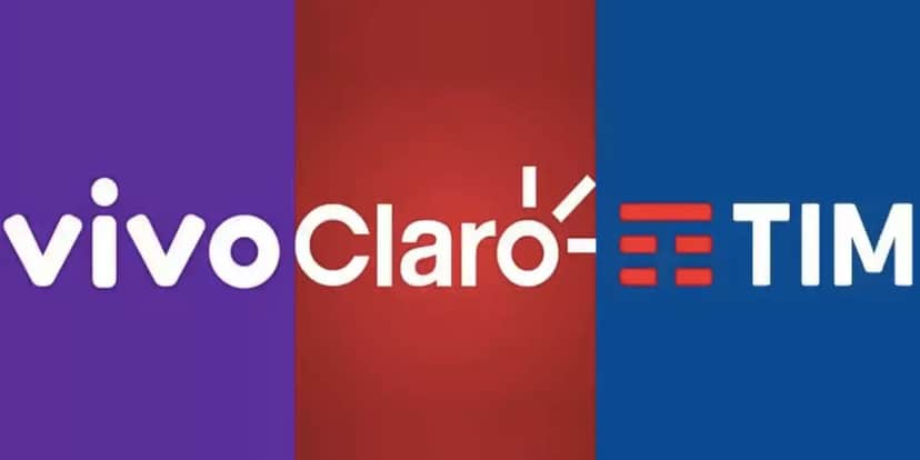 Logo Vivo, Claro e Tim (Foto: Reprodução / Internet) Logo Vivo, Claro e Tim (Foto: Reprodução / Internet)