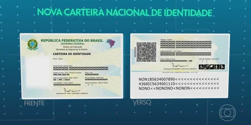 Novo documento, CIN, que passou a ser emitido no último dia 6 de novembro (Reprodução: Globo) Novo documento, CIN, que passou a ser emitido no último dia 6 de novembro (Reprodução: Globo)