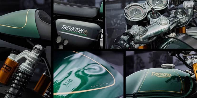 Detalhes da Thruxton Final Edition 2023 (Foto: Divulgação/Triumph) Detalhes da Thruxton Final Edition 2023 (Foto: Divulgação/Triumph)