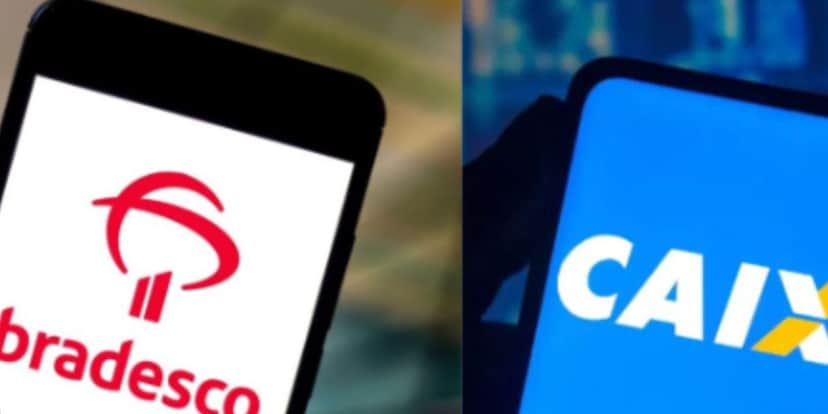 Caixa e Bradesco - foto: TV Foco Caixa e Bradesco - foto: TV Foco