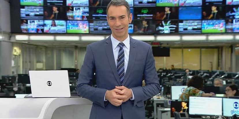 César Tralli no Jornal Hoje (Foto: Reprodução, Globo) César Tralli no Jornal Hoje (Foto: Reprodução, Globo)