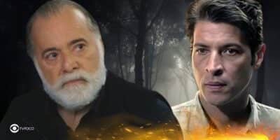 Antônio e Marino em cenas de Terra e Paixão (Foto: Reprodução / Globo / Montagem TV Foco) Antônio e Marino em cenas de Terra e Paixão (Foto: Reprodução / Globo / Montagem TV Foco)