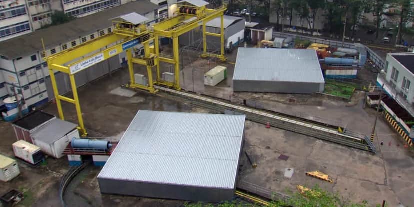 Poços da estação Gávea do metrô atualmente (Foto: Reprodução/TV Globo) Poços da estação Gávea do metrô atualmente (Foto: Reprodução/TV Globo)