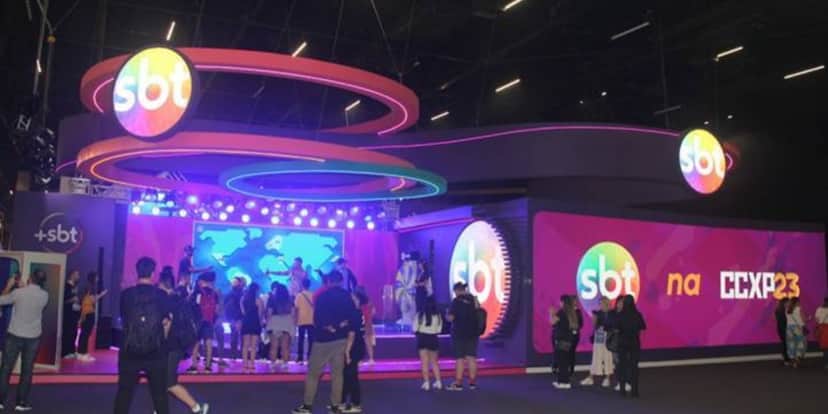 SBT tem estande na Comic-Con 2023 (Foto: Reprodução/Tô na Fama!) SBT tem estande na Comic-Con 2023 (Foto: Reprodução/Tô na Fama!)