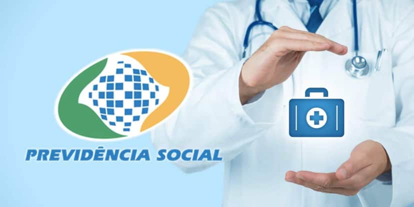 Logo do INSS e médico (Fotos: Reproduções / Internet) Logo do INSS e médico (Fotos: Reproduções / Internet)
